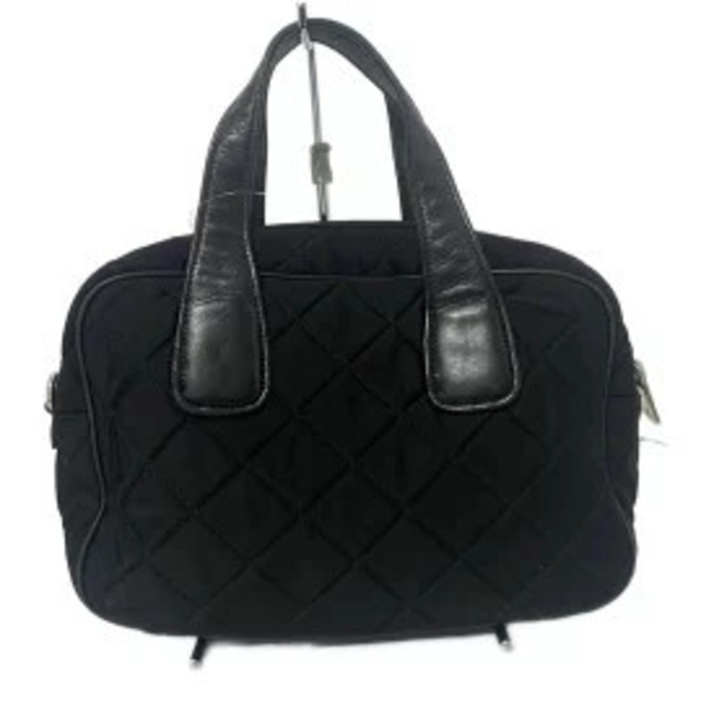 Prada Handbag black quilted leather Black